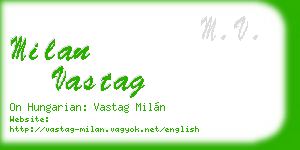 milan vastag business card
